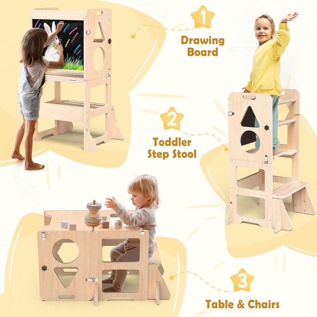 2 in 1 Toddler Tower Table